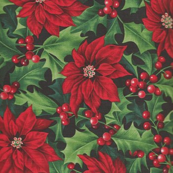 Crimson Christmas Poinsettia 2532 79 Green