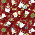 Critter Christmas Snowmen Red 94062 317