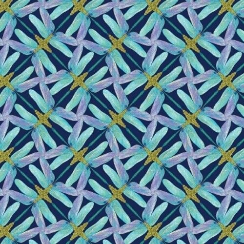 Dance of the Dragonfly Dragonflies 8502M 55 Navy-Periwinkle