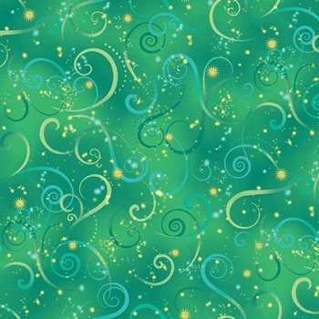 Dancing Swirls 8500M Metallic 40 Green