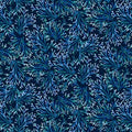 Deep Blue Sea Coral  5786-77 Navy