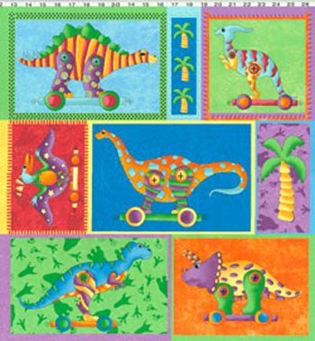Dinos On Parade Y0613 21 Green Panel