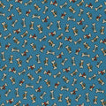 Dog Bones on Blue