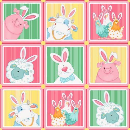 Down on the Bunny Farm 1840 22 Pink