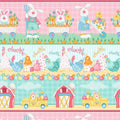 Down on the Bunny Farm border stripe 1846 21 Pk