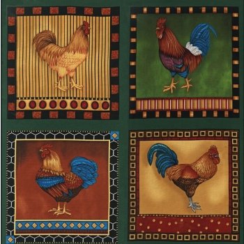 Down on the Farm Chicken 9660-29 Hunter Panel