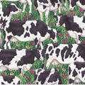 Down on the Farm Cows ADO-8346-7 Green