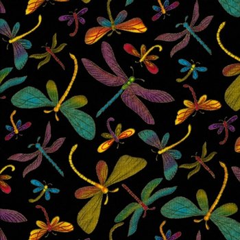 Dragonflies Tossed M1 Black