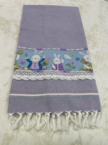 Easter Bunny Towel Kit lavender