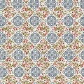 Elizabeth Rose Tiles Dk Blue 4GS 1