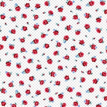 Everything But The Kitchen Sink XII - Pindot Posies - 2971 Rose Red