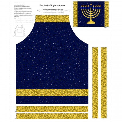 Festival of Lights 9576P-77 Apron Panel