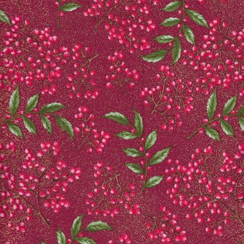Festive Holiday Berries 03045 10 red