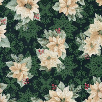 Festive Holiday Small Poinsettia 03041 44 Green