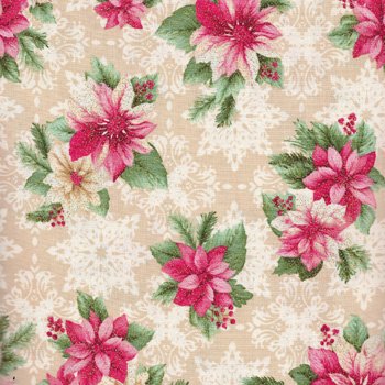 Festive Holiday Small Poinsettia 03041 70 Cream