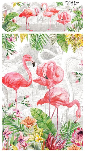 Flamingo Bay Panel 24290 10 White