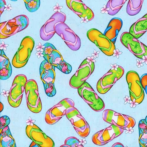 Flip flops Flamingo Road 60697-2 Blue