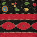 Floral Fancies Border Stripe 02417 99 Bl/red