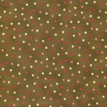 Floral Vignettes Colored Dots Green 120-8941
