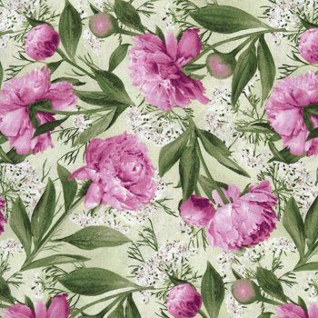 Flourish Large Carnations Green 8817 03