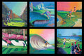 Fore! Golf Panel 4500 Black 28 Blocks ~5" square