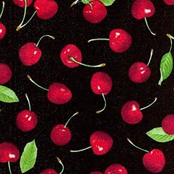 Fresh Picked Cherries on Black 23001 J