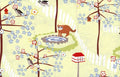 Frolic Animal Scenes Light Green 3WSA 1