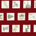 Frosted Memories Burgundy (48 3" Motifs) 6320 13