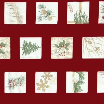 Frosted Memories Burgundy (48 3" Motifs) 6320 13