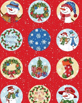 Frosty Friends Ornaments 3592 10 Red