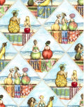 Fruit Ladies Scenes (Diamonds) 1517 Multi