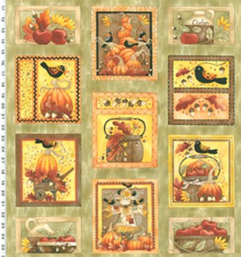 Funky Fall Panel Y0762 24 Olive