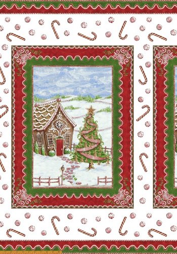 Gingerbread Christmas Large Panel 38974P