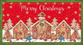 Gingerbread Factory Gingerbread House Panel 1627P-88 Red