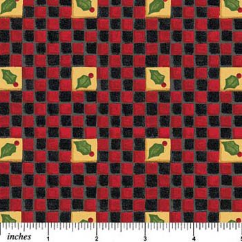 Gingerland Holly Check Red 3130-25