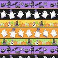 Glow Ghosts Border Stripe 9608G-35