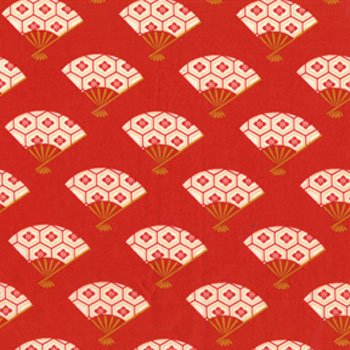 Graceful Geisha Fans CX4469 Red