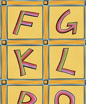 Grandma’s house alphabet panel 01557