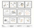 Moonlit dreams Grey Animal Book Panel 8033PS-09