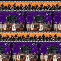 Halloween Adora Boo Glow in the Dark Border stripe 9664G 55 Black