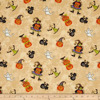 Halloweenie pumpkin ghosts and csts 8630 K2 beige