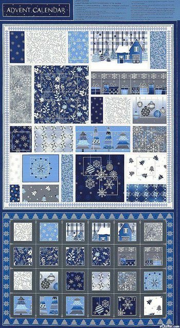 Hanukkah Blue Holidays Advent Calendar Panel 18672400 Blue