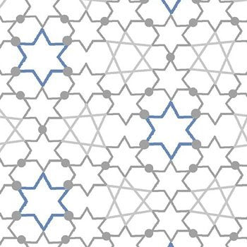 Hanukkah Blue Holidays Star of David 672381 White