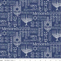 Hanukkah Fetivival of lights Metalic Symbols and words SP9651 Silver