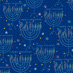 Happy Hanukka Menorahs 27165-N