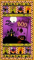 Happy Haunting Panel 86277 Purple