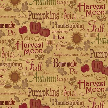 Harvest Blessings 8545 55 Words Tan