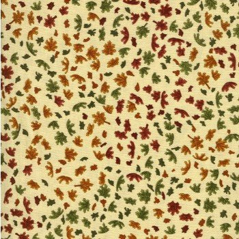 Harvest Bouquest Small Oak Leaves on Tan 19173 15