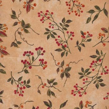 Harvest Floral  212 X Bittersweet on light gold