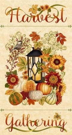 Harvest Gathering Panel 8768P 44 Cream 24" x 44